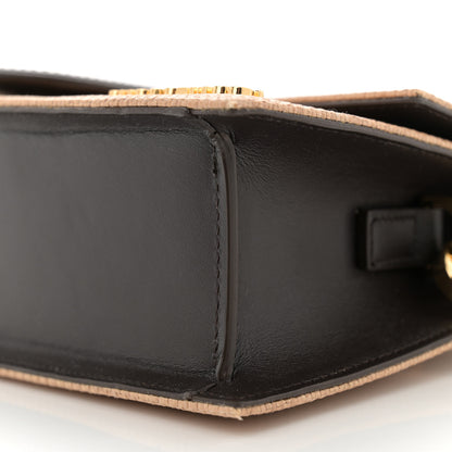 Jacquemus Raffia Smooth Calfskin Le Grand Bambino Natural Dark Brown 9 of 9