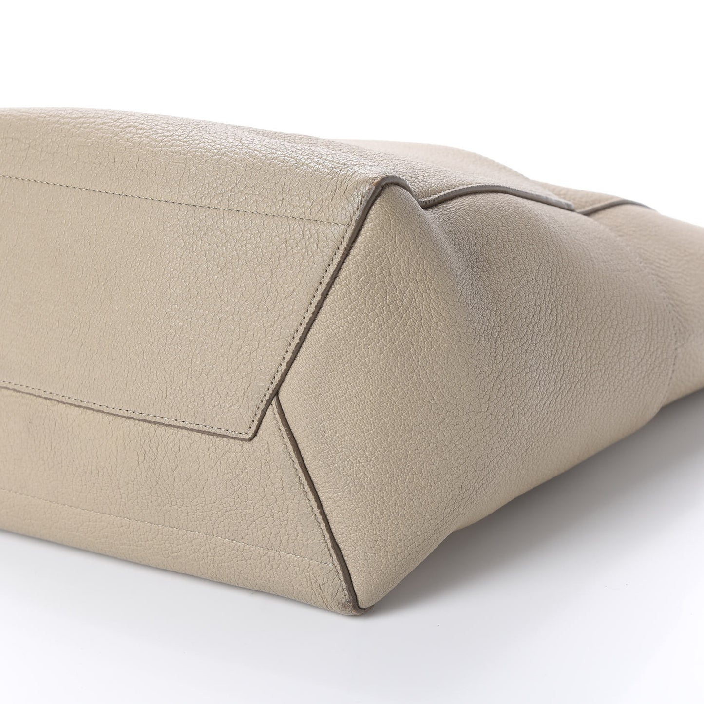 Soft Grained Calfskin Sangle Bucket Bag Dune