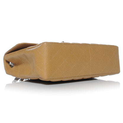 Chanel Caviar Jumbo Single Flap Beige 4 of 11
