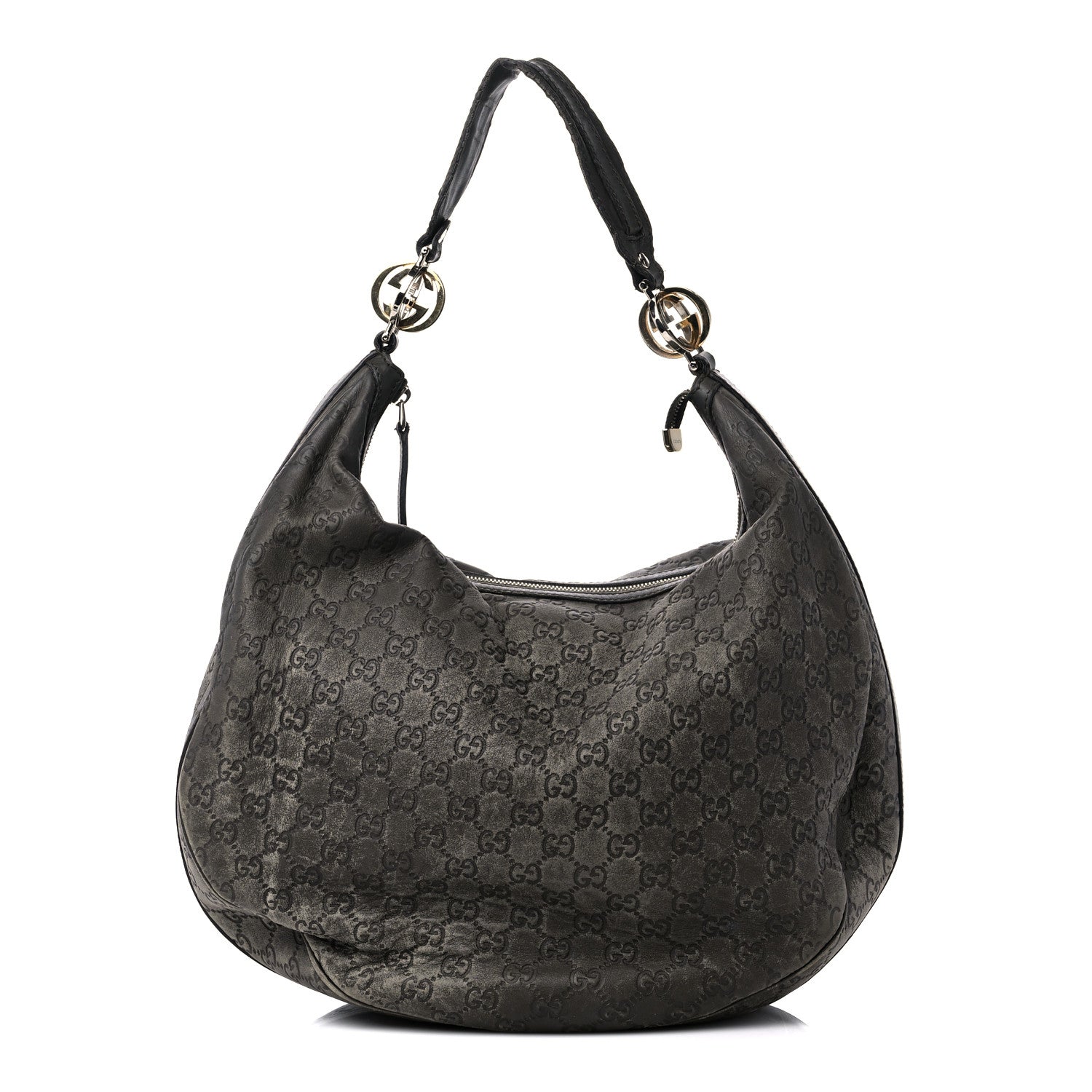 Gucci Guccissima Large GG Twins Hobo Olive Green 1 of 19