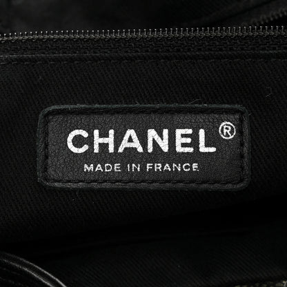 Chanel Metallic Caviar Quilted CC Timeless Tote Dark Silver 6 of 13