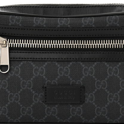 Gucci Soft GG Supreme Monogram Web Belt Bag Black Grey 8 of 10