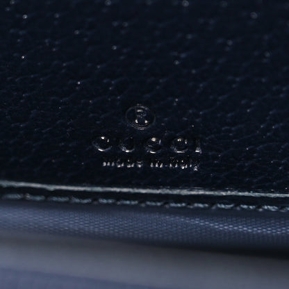 Gucci GG Supreme Monogram Textured Dollar Calfskin Web Ophidia Zip Around Wallet Beige Blue 6 of 7