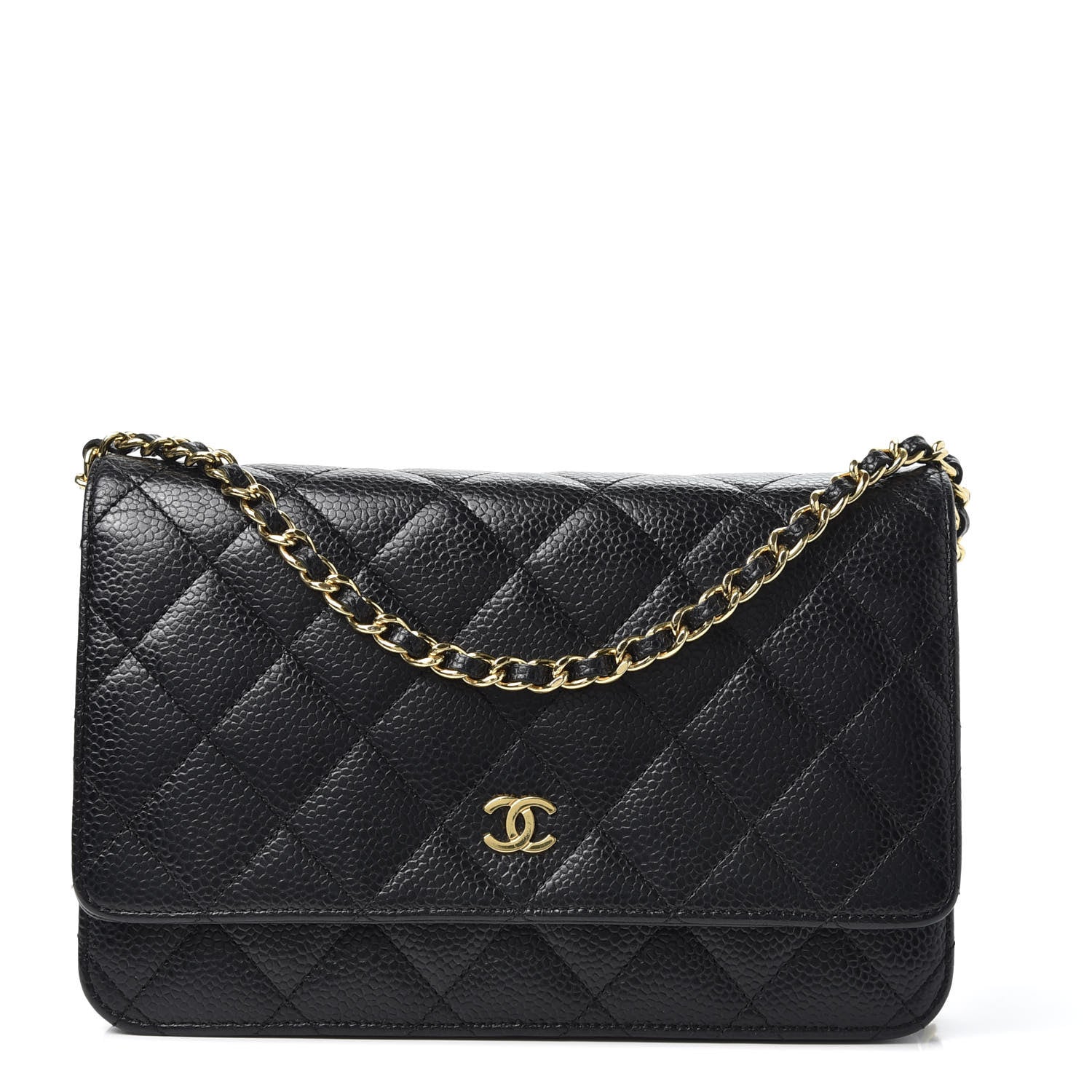 Chanel Caviar Quilted Wallet On Chain WOC Black 1 of 9