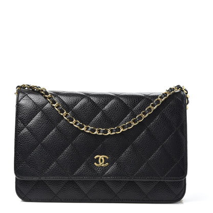 Chanel Caviar Quilted Wallet On Chain WOC Black 1 of 9