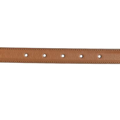 Gucci Azalea Calfskin Enamel Monochrome Double G 20mm Belt 85 34 Camelia 4 of 5