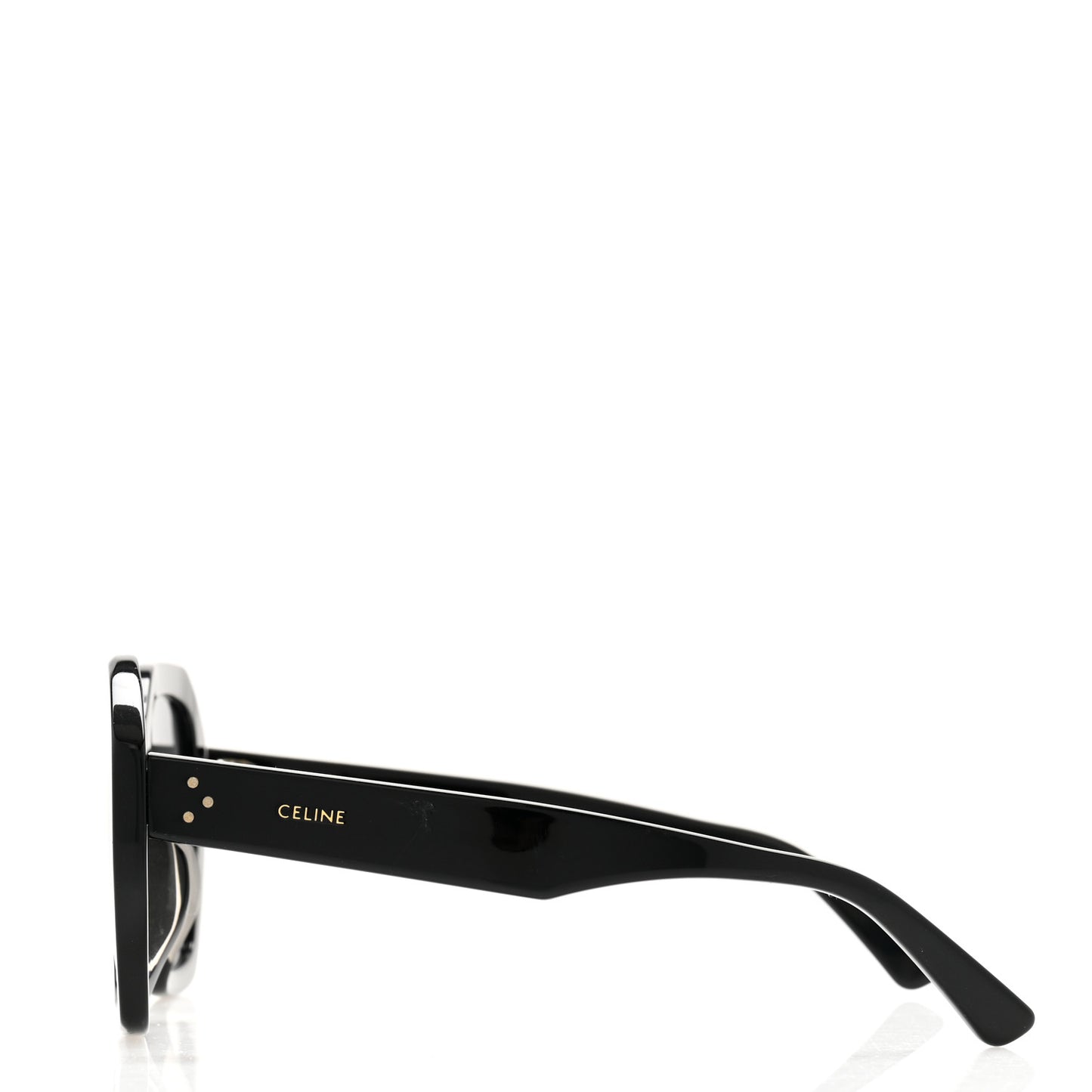 Acetate Square Sunglasses CL4045FN Black