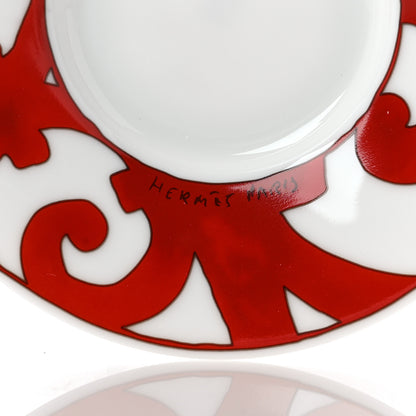 Hermes Porcelain Balcon du Guadalquivir Coffee Cup and Saucer Set of 2 6 of 7
