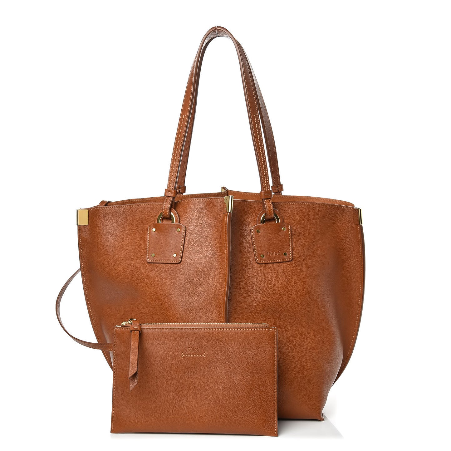 Smooth Calfskin Medium Vick Tote Caramel