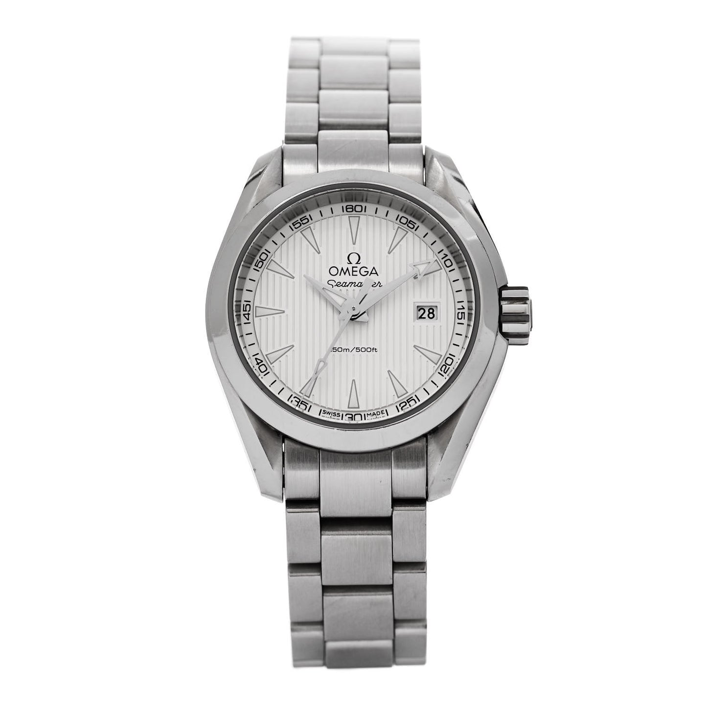 Stainless Steel 30mm Seamaster Aqua Terra Quartz Watch Silver 231.10.30.60.02.001