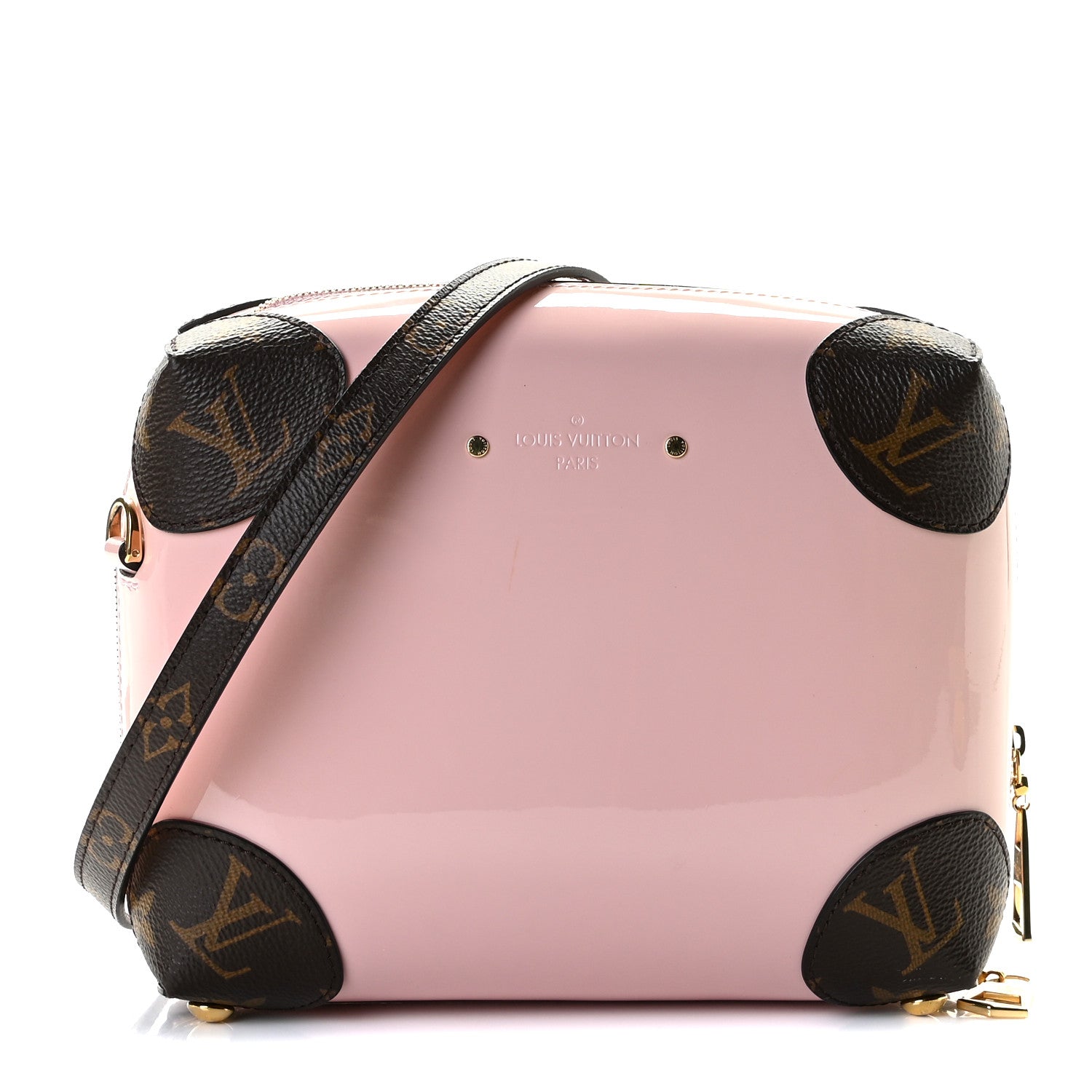 Louis Vuitton Patent Miroir Venice Rose Ballerine 1 of 8