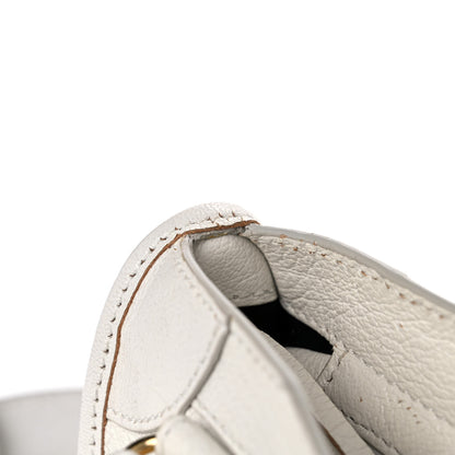 Balenciaga Chevre Gold Metallic Edge Hardware Mini City White 17 of 22
