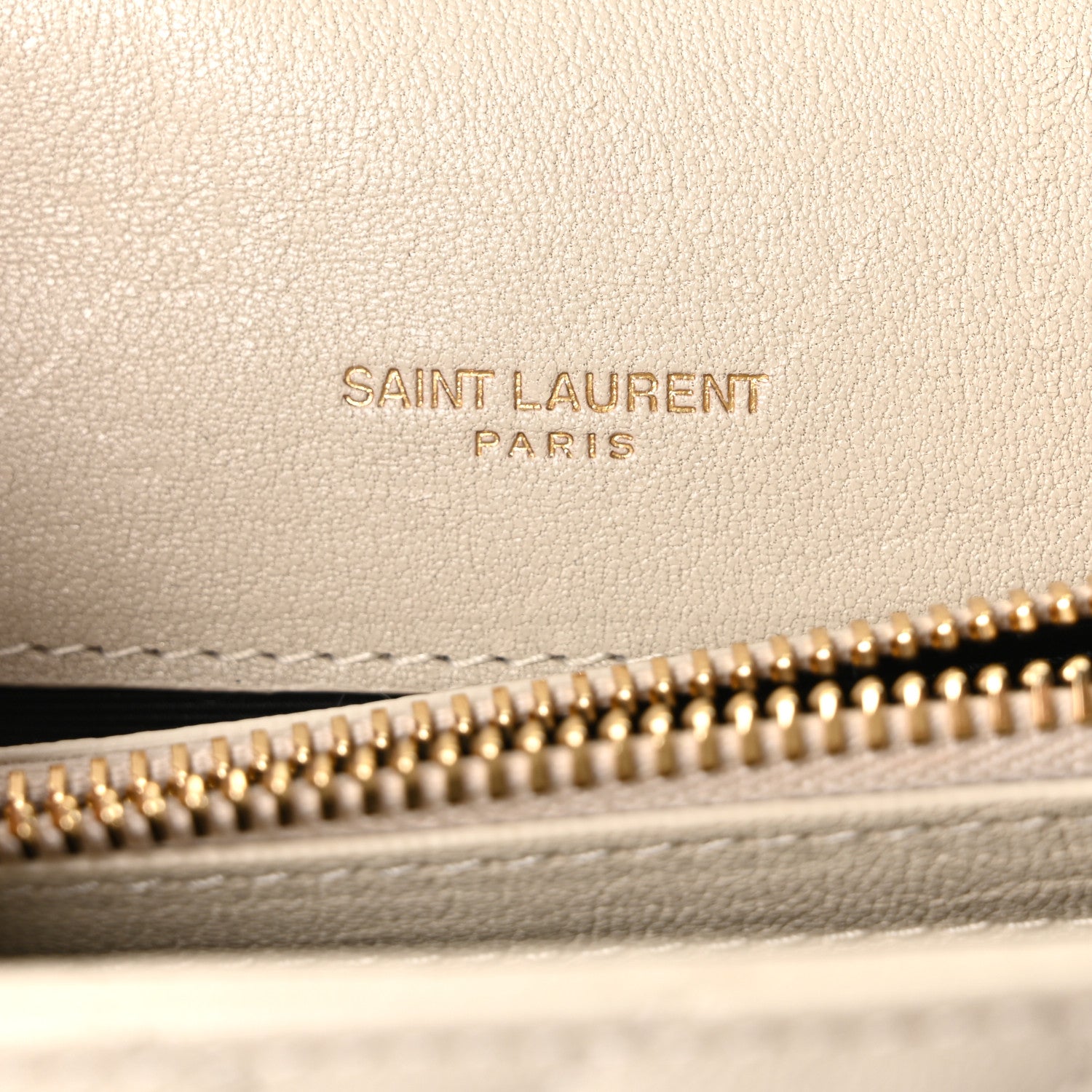 Saint Laurent Sheepskin Matelasse Chevron Monogram Medium College Bag Crema Soft 5 of 9