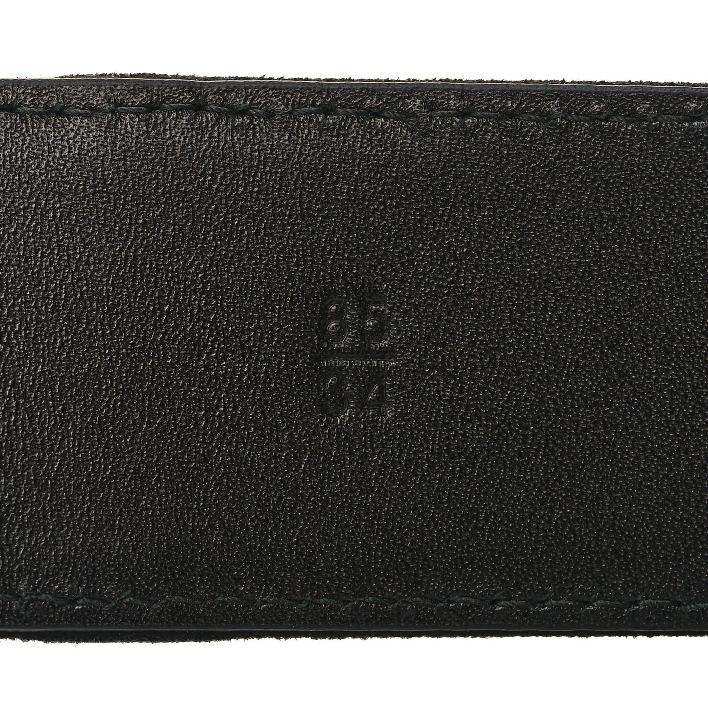 Suede Logo Belt 85 34 Black