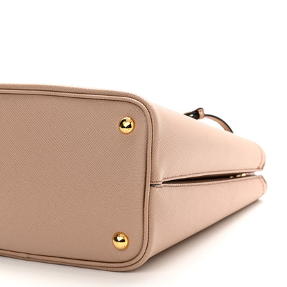 Prada Saffiano Cuir Medium Panier Bucket Bag Cipria Black 9 of 9