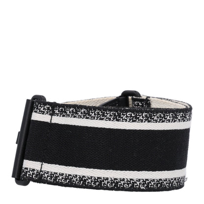 Christian Dior Canvas Embroidered Shoulder Strap Black Ultramatte 2 of 4