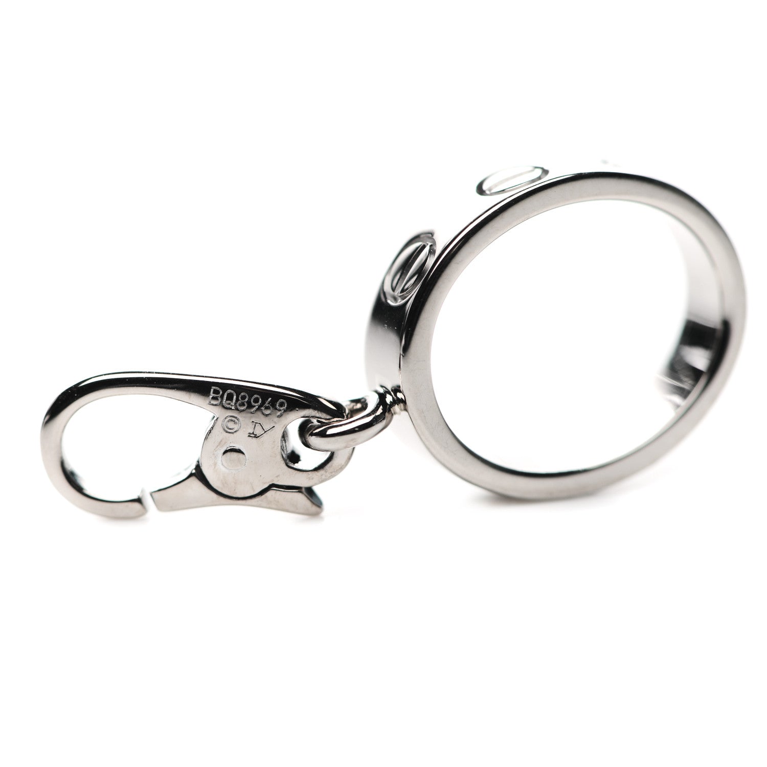 Cartier 18K White Gold LOVE Ring Charm 4 of 4