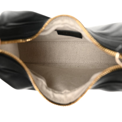 Gucci Aria Calfskin Web Small Attache Shoulder Bag Black 5 of 10