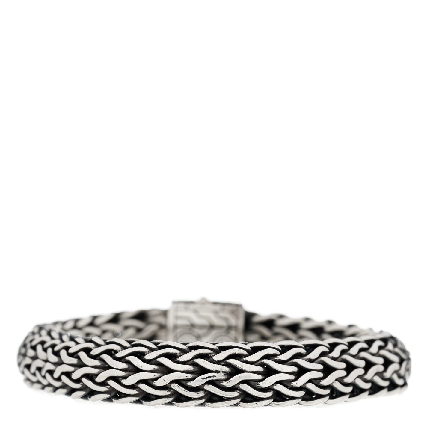 Sterling Silver Black Onyx 10.5mm Classic Chain Bracelet