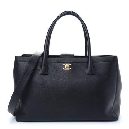 Chanel Calfskin Cerf Executive Shopper Tote Black 1 of 7