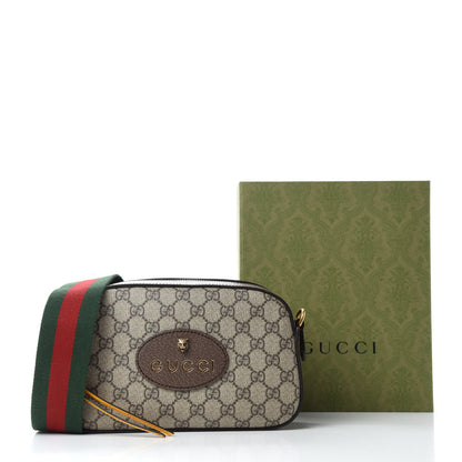 Gucci GG Supreme Monogram Web Neo Vintage Shoulder Bag Beige New Acero Crop 11 of 11
