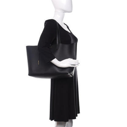 Saint Laurent Calfskin Large Shopping Tote Black 2 of 9