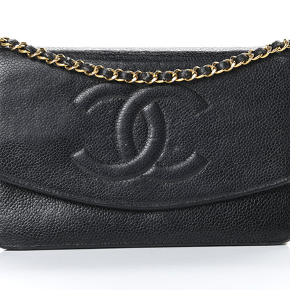 Chanel Caviar Timeless CC Wallet On Chain WOC Black 9 of 21