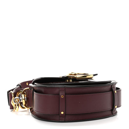 Chloe Spazzolato Sfumato Lambskin Calfskin Small Tess Bag Burnt Brown 4 of 13