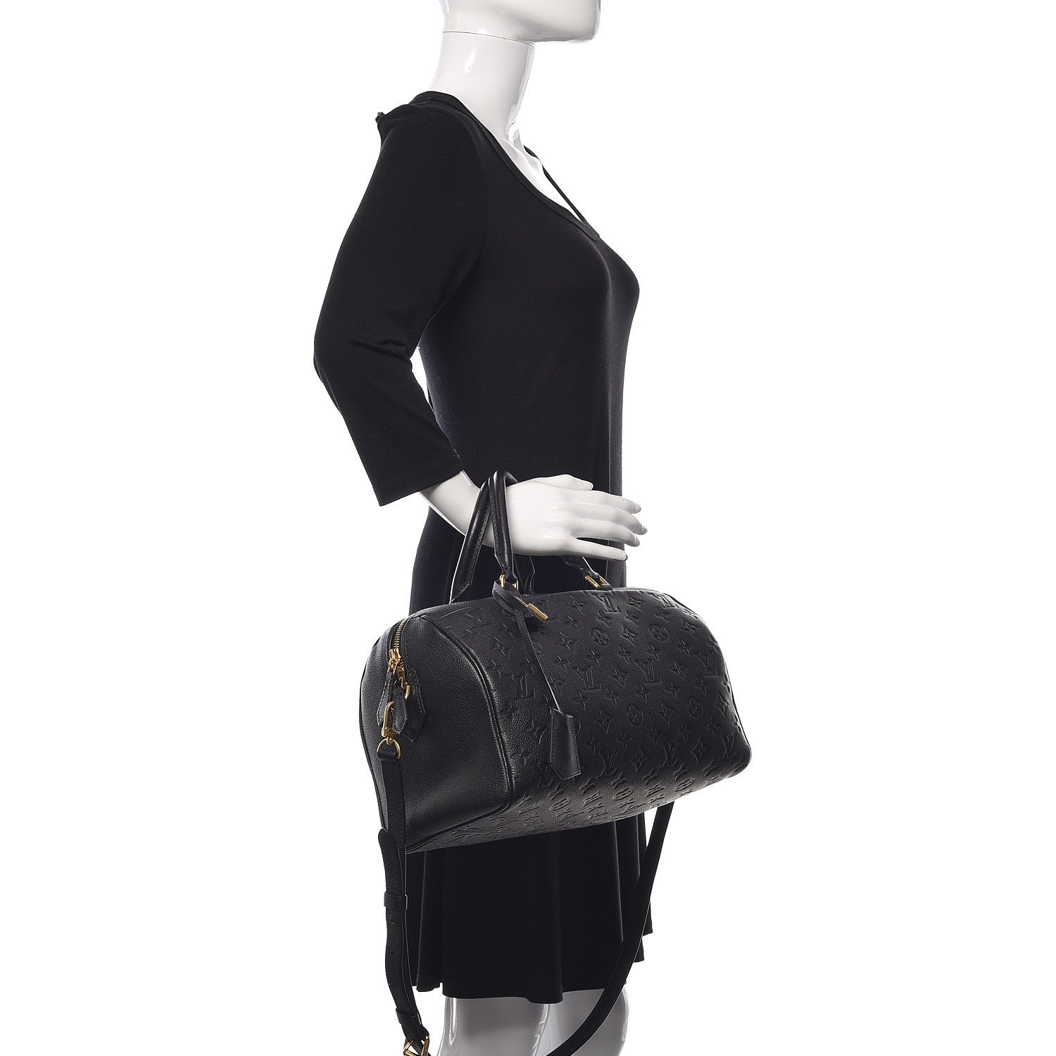 Louis Vuitton Empreinte Speedy Bandouliere 30 NM Black 2 of 11