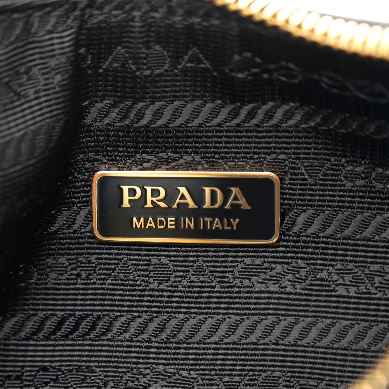 Prada Patent Naplak Re-Edition 2005 Shoulder Bag Black 6 of 11