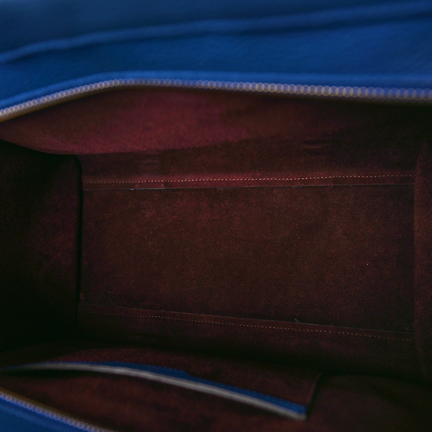 Classic Grain Small Bayswater Zip Tote Porcelain Blue