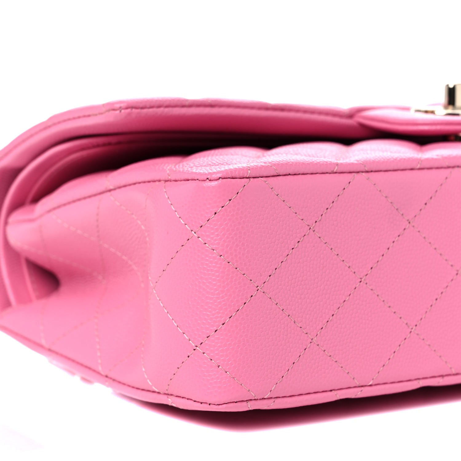 Chanel Caviar Quilted Medium Double Flap Pink 8 of 10