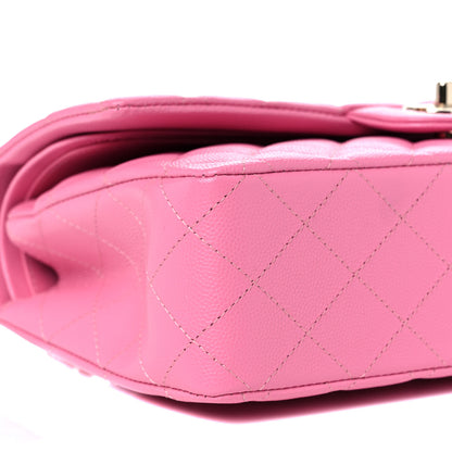 Chanel Caviar Quilted Medium Double Flap Pink 8 of 10