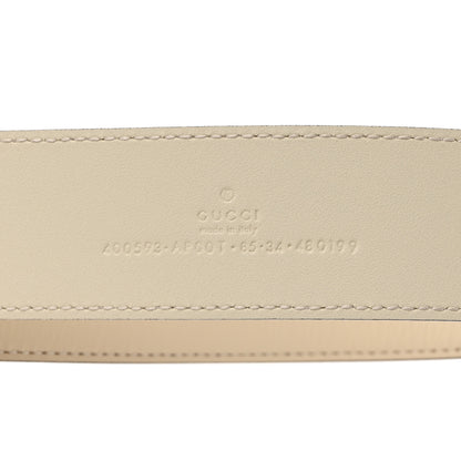 Gucci Calfskin Double G 40mm Belt 85 34 Mystic White 3 of 6
