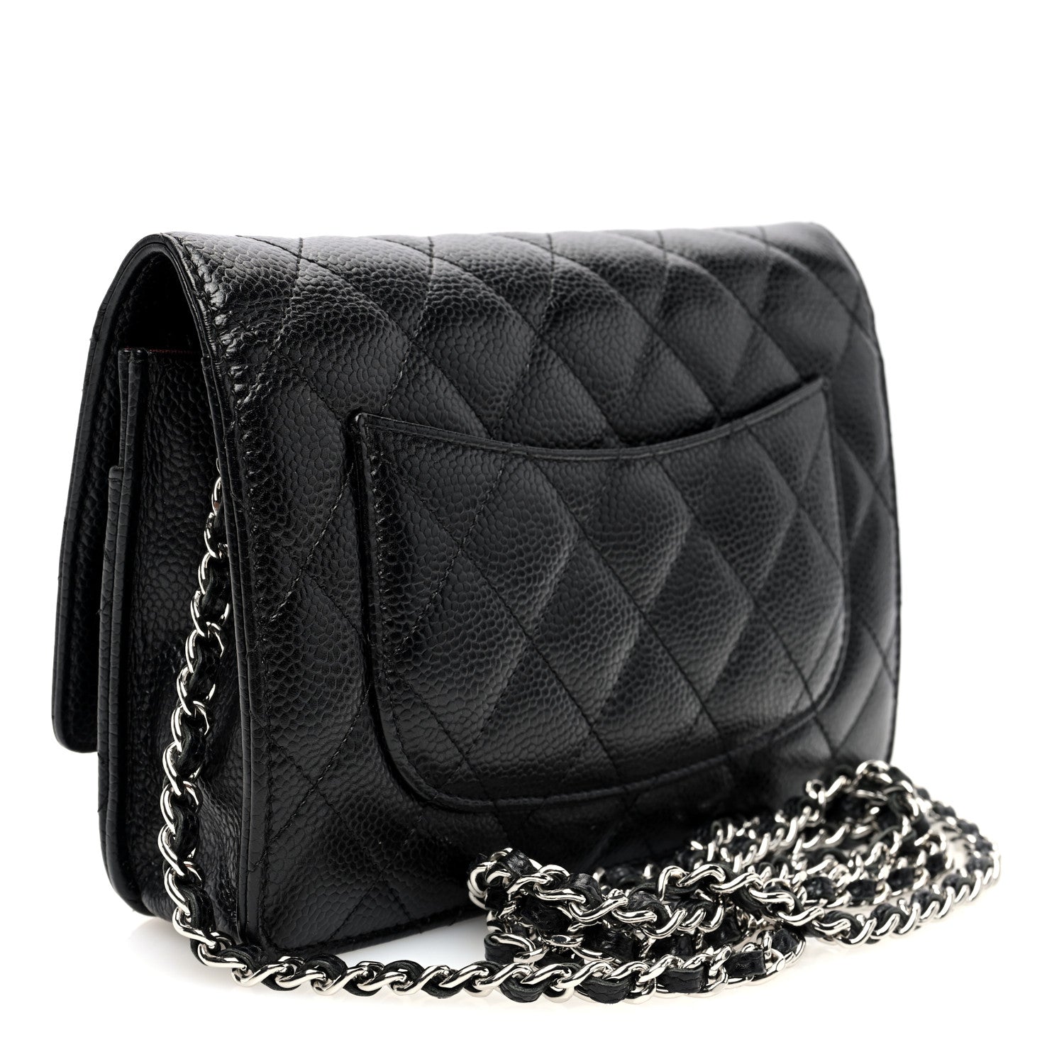 Chanel Caviar Quilted Wallet On Chain WOC Black 3 of 10
