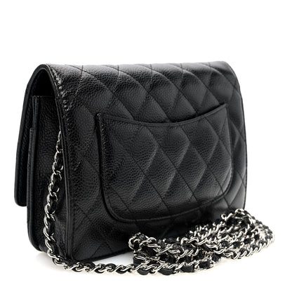 Chanel Caviar Quilted Wallet On Chain WOC Black 3 of 10