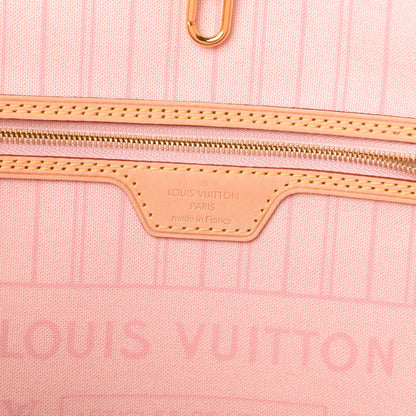 Louis Vuitton Damier Azur Neo Neverfull MM Rose Ballerine 7 of 11