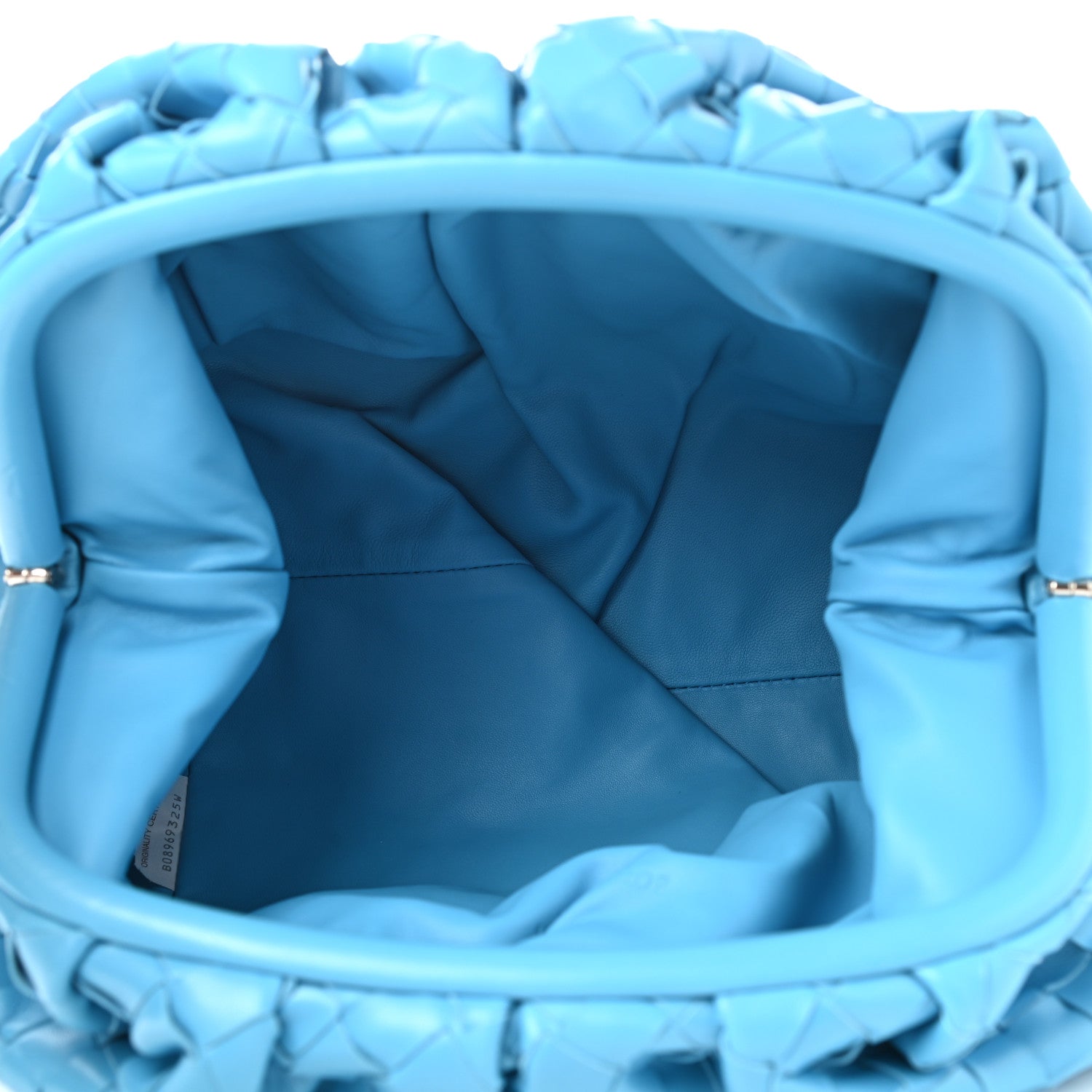Bottega Veneta Nappa Maxi Intrecciato The Pouch Oversized Clutch Swimming Pool 5 of 9