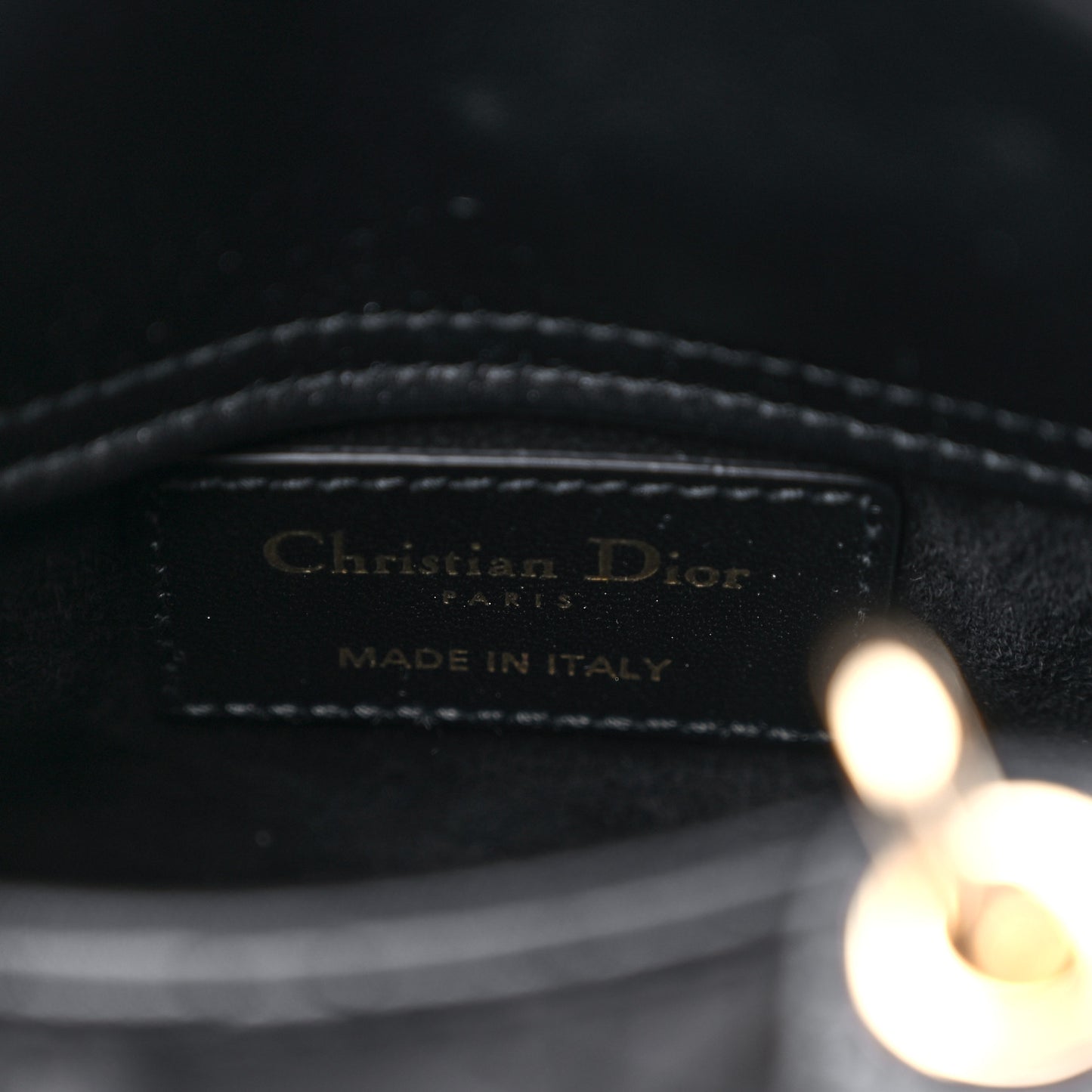 Lambskin Cannage Micro Lady Dior Black