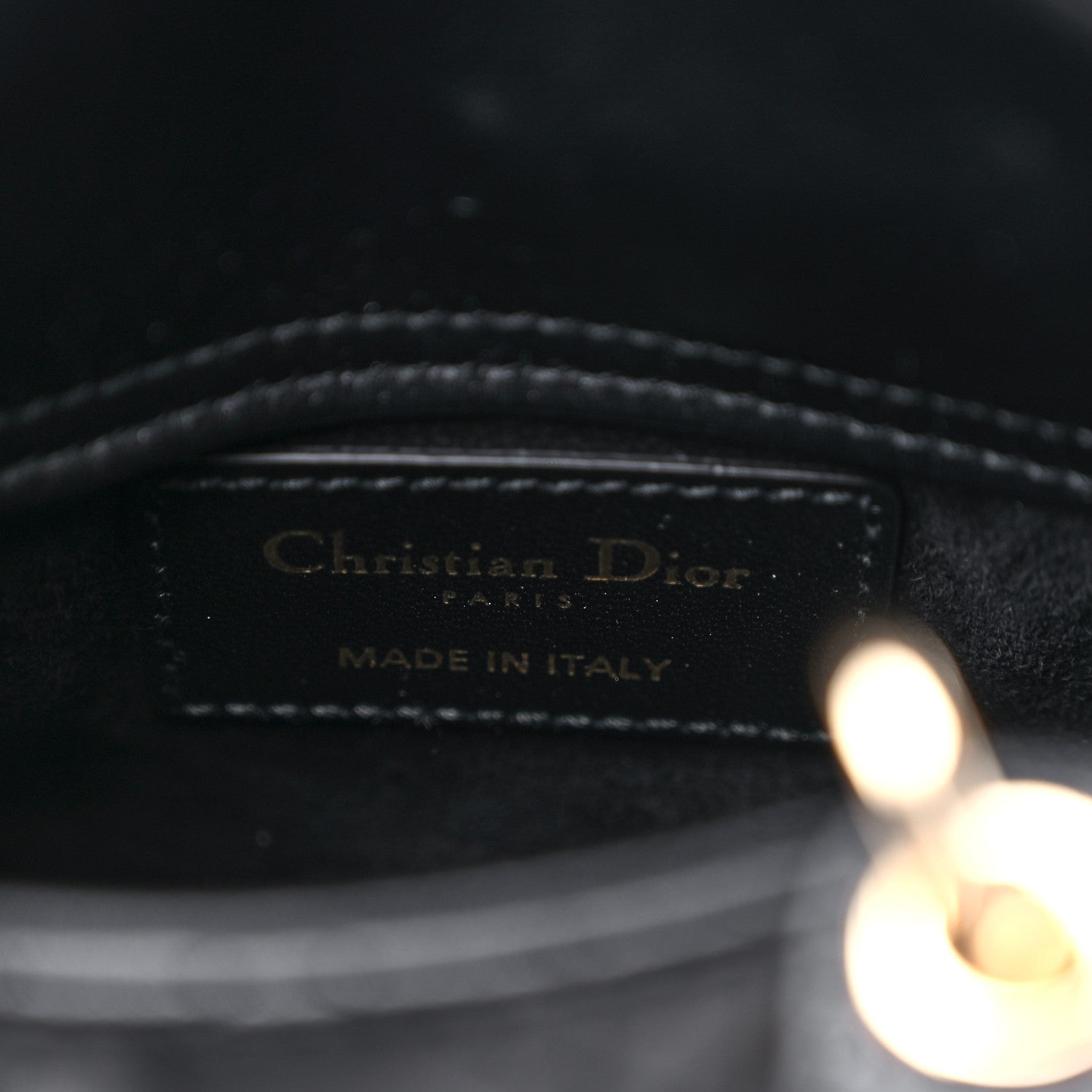 Christian Dior Lambskin Cannage Micro Lady Dior Black 6 of 10