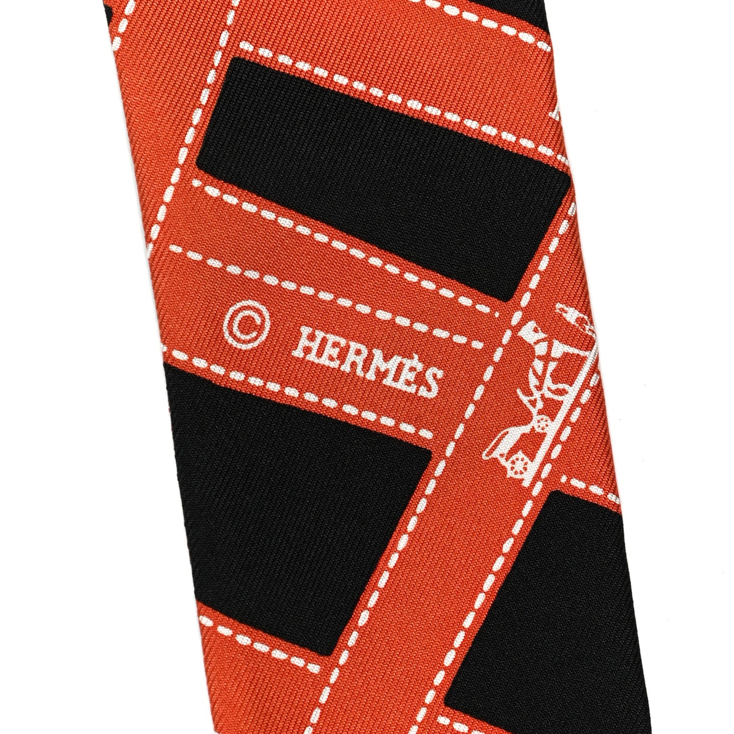Silk Bolduc Twilly Black Orange
