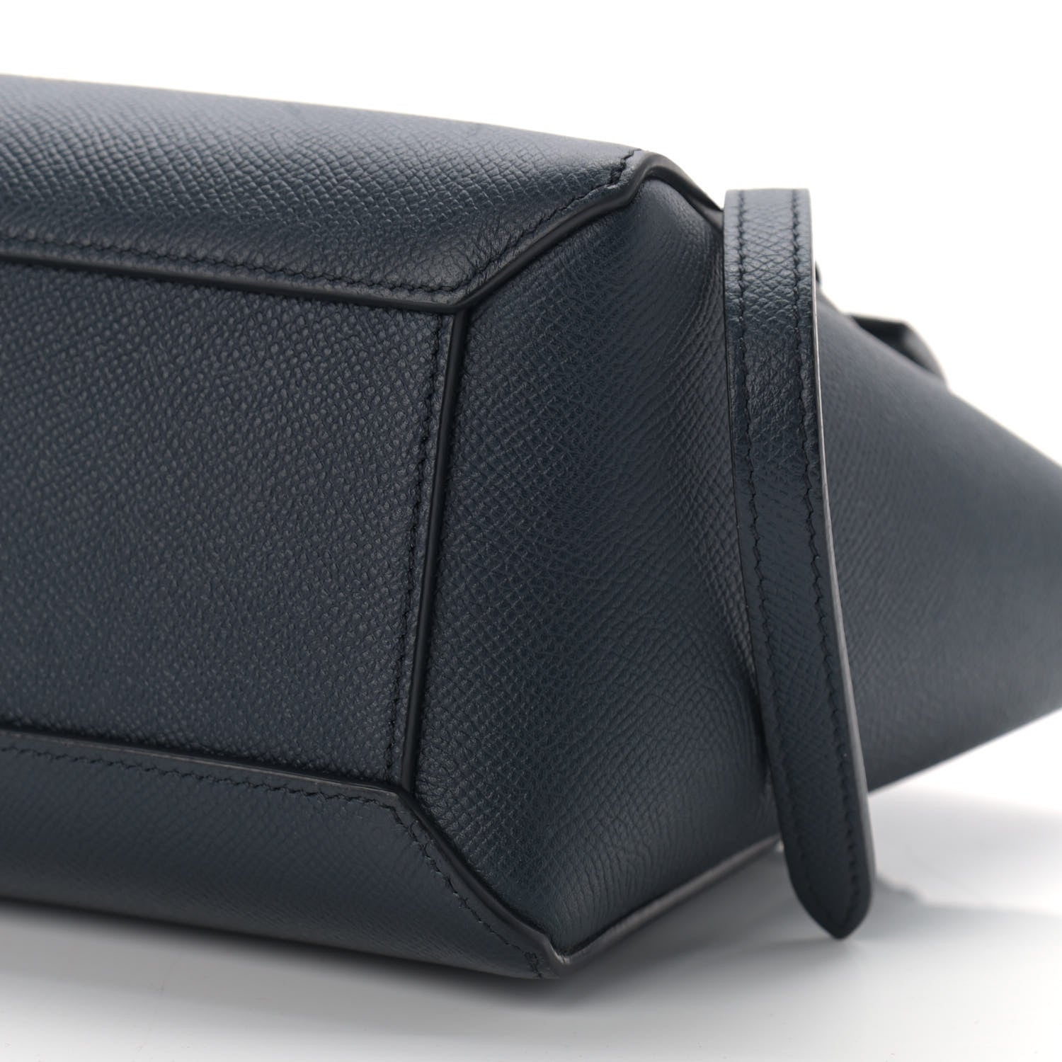 Celine Grained Calfskin Nano Belt Bag Navy 9 of 9