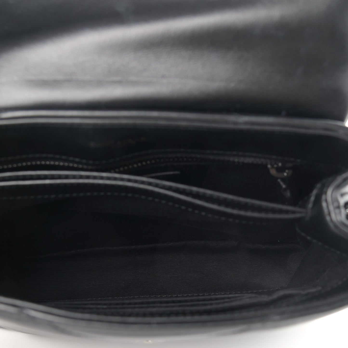 Calfskin Y Quilted Monogram Toy Loulou Crossbody Bag Black