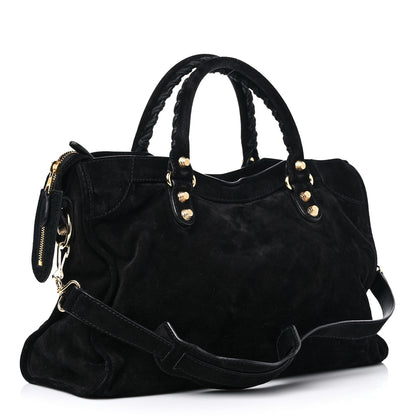 Balenciaga Baby Daim Suede Giant 12 Gold Hardware City Black 3 of 16