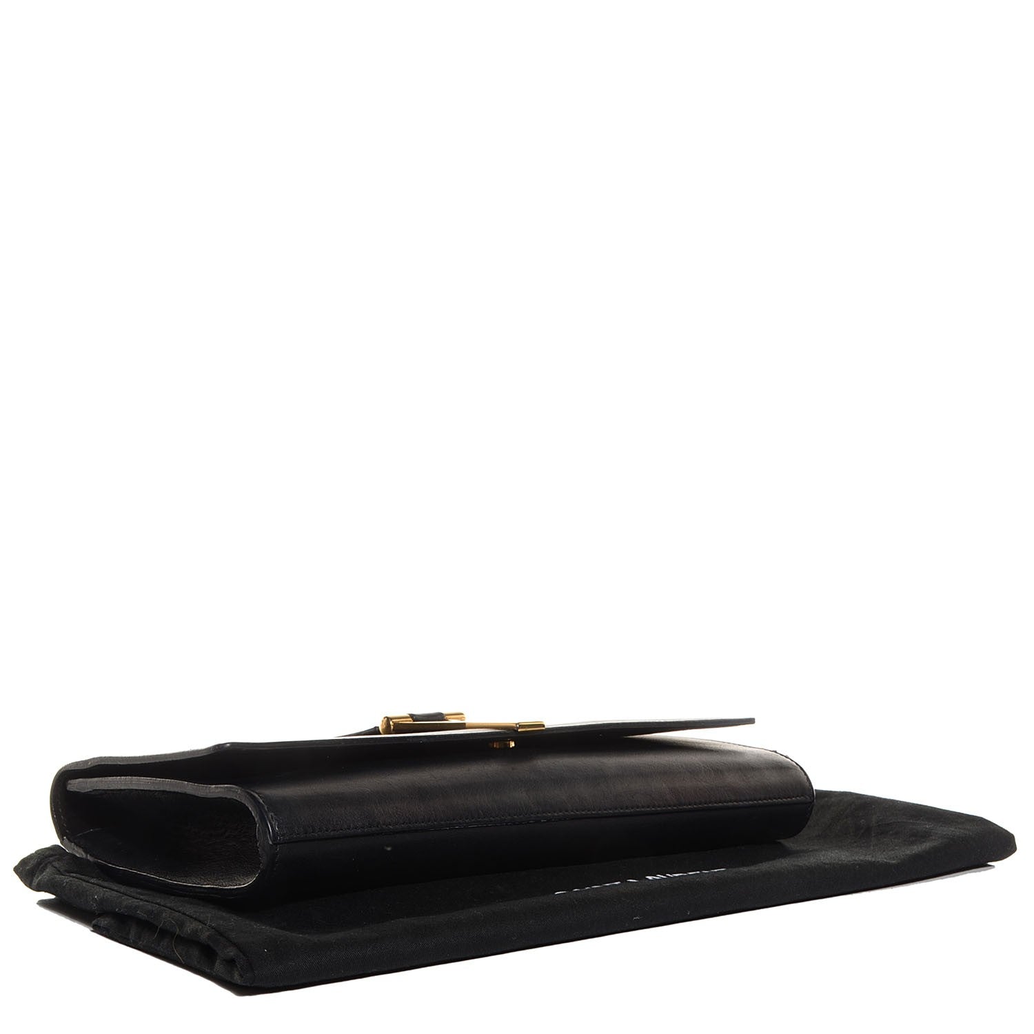 Saint Laurent Calfskin Classic Y Clutch Black 4 of 7