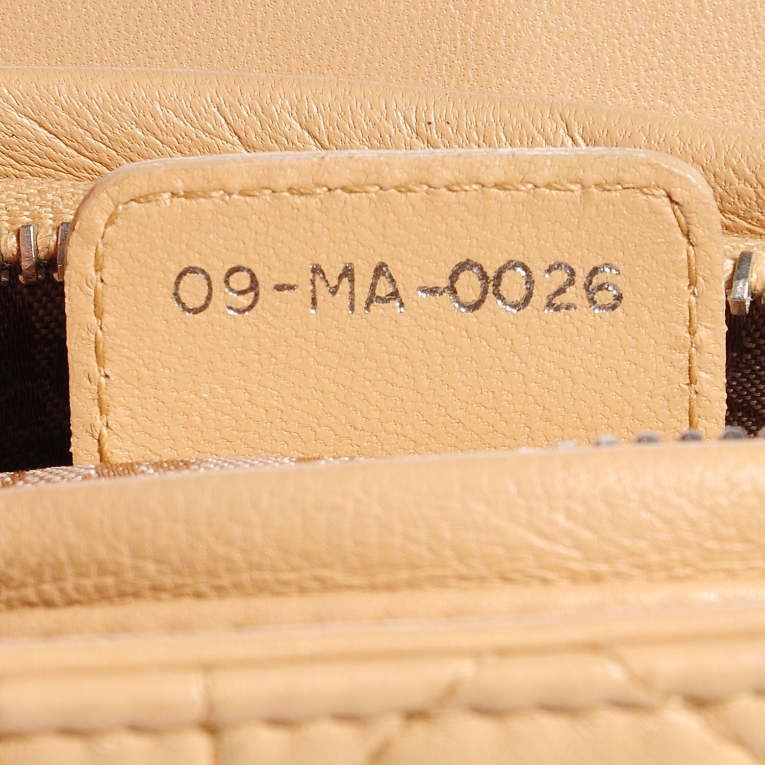 Christian Dior Lambskin Cannage Medium Lady Dior Beige 7 of 7