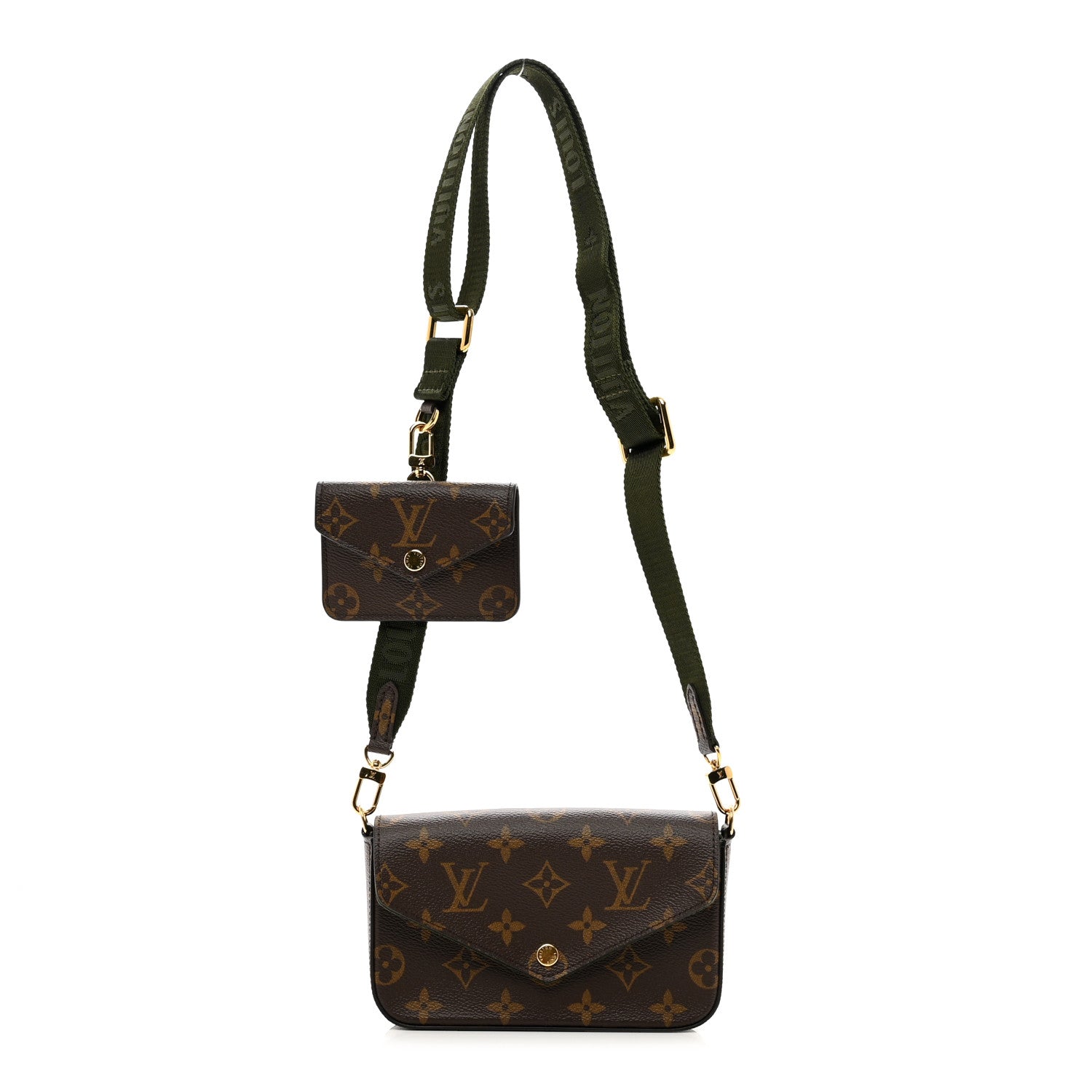 Louis Vuitton Monogram Felicie Strap & Go Kaki 1 of 10