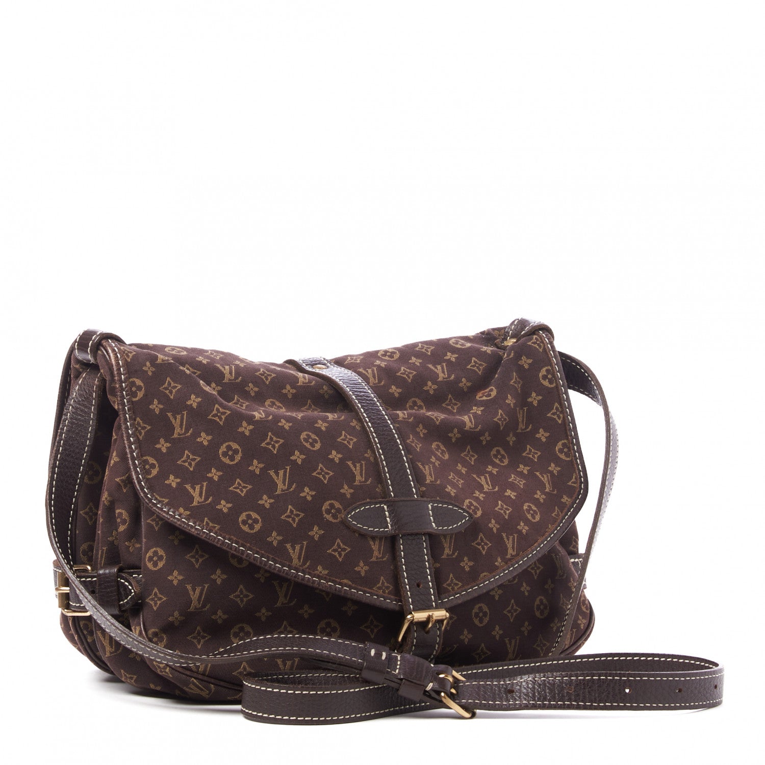 Louis Vuitton Monogram Mini Lin Saumur Ebene 2 of 8