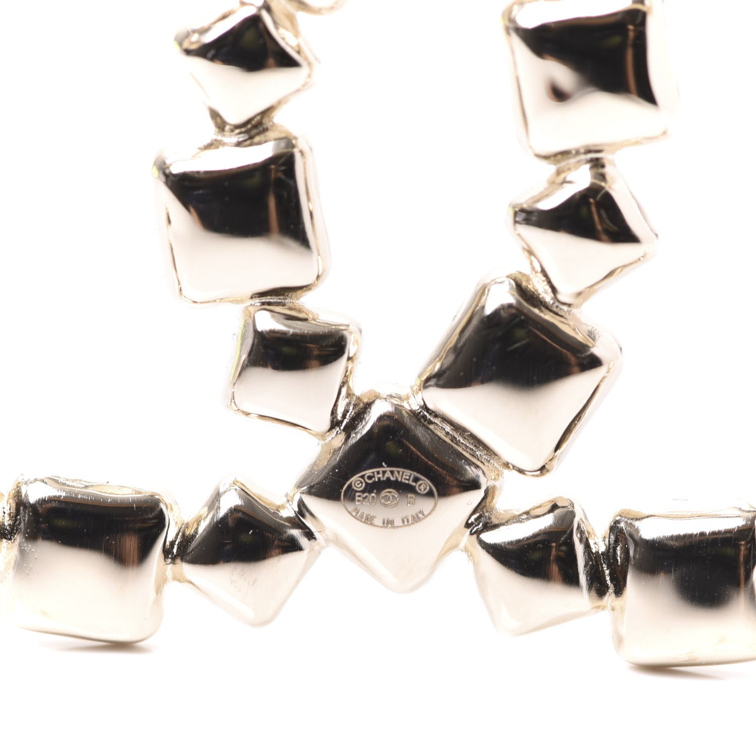 Chanel Baguette Crystal CC Brooch Gold 4 of 5