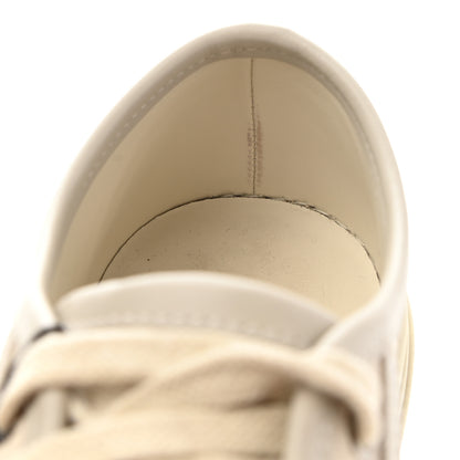 Gucci Washed Cotton GG Monogram Calfskin Womens Low Top Sneakers 37 White Mystic White Great White 12 of 13
